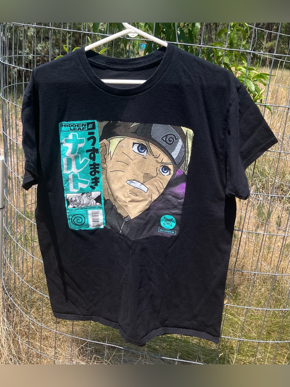 Black Naruto Graphic Tee - Anime Character Shirt